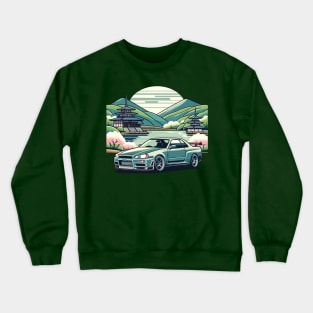 Green Skyline R34 Crewneck Sweatshirt